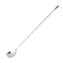 Rotating Bar Spoon, Easy to Extend Mixing Spoon for Cocktail Coffee, Stainless Steel, Silver