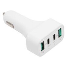 Adaptor auto cu încărcător rapid de 40W, stație de încărcare dublă USB C cu porturi multiple și încărcare rapidă QC3.0 pentru iPhone