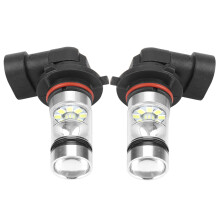 Krachtige LED-mistlampen, 9006HB4 100W dimlichtvervanging met projectorlenstechnologie, universele upgrade voor autokoplampen en rijverlichting
