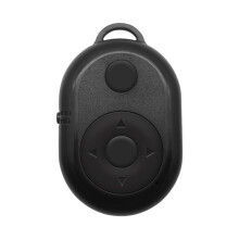 Controle remoto Bluetooth para câmera e mídia, controlador Bluetooth sem fio com controle de volume na ponta dos dedos e rolagem, controle remoto