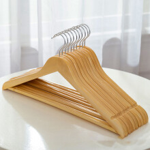 Cintres en bois antidérapants avec épaules profilées, cintres en bois durables pour la garde-robe de la chambre à coucher, cintres robustes avec
