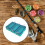 Angel bait storage case with THREE compartments, Cyan 4