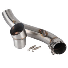 Auspuff-Schalldämpfer-Adapter-Verbindungsrohr Motorradauspuff Mittelrohr Kompatibel mit Kawasaki Lange Lebensdauer Hohe Temperaturbeständigkeit