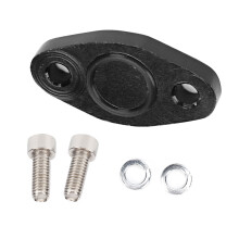 Aluminum Alloy Oil Pan Block Off Plate With Anodized Finish, CNC Machined Oil Cooler Bypass For LS Series Engines Easy Removal Secondary Air Injection