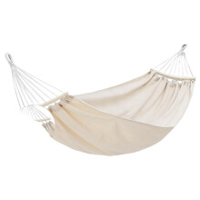 Hammock Thickened Canvas for Outdoor, AntiFlap, Single and Double Swing (Beige, Bb)