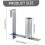 Antiview net installation hook  Rustresistant fence privacy strip aid 4
