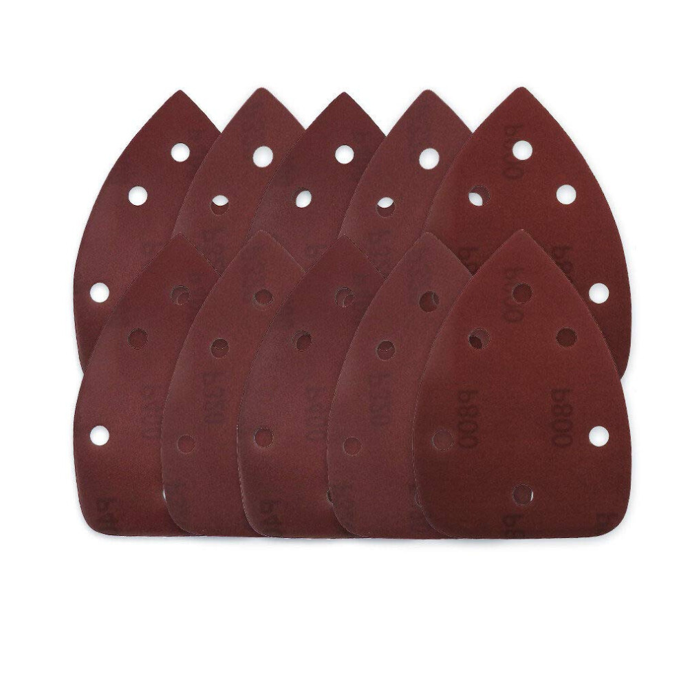 Mouse Detail Sander Sandpaper, 10 Pieces 14090 Selfadhesive 6Hole Sanding Disc Grit 180 9365049573177