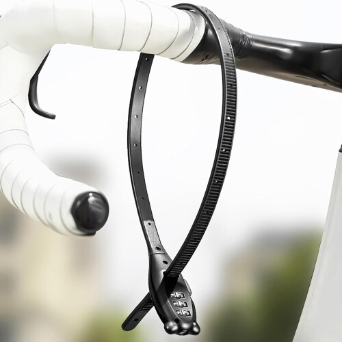 Cable Lock  Combination Cable Tie Lock  Adjustable AntiTheft Security for Door, Skateboard, Cabinet, Scooter, Fridge, Gate, etc. Long Bear Style 1