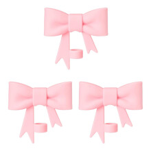 3pcs Pink Bow Straw Covers Cap, 3pcs Silicone Tumbler Straw Cap, Reusable Tumbler Drinking Straw Tips Lids, Cup Accessories (Pink)