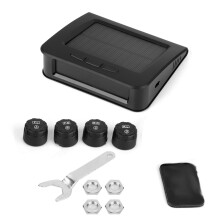 Kabelloses Reifendruckkontrollsystem mit Solarladung, Anhänger-Reifendruckkontrollsystem, Echtzeit-Erkennung, Farb-LCD-Display, schnelle