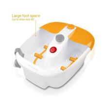 Banho de pés Medisana com massagem na zona reflexa dos pés, banho de pés com função de manutenção da temperatura da água quente
