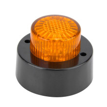 Faro stroboscopico di sicurezza rotante di emergenza, impermeabile e antipolvere, LED super luminoso a lunga durata, colore ambra.