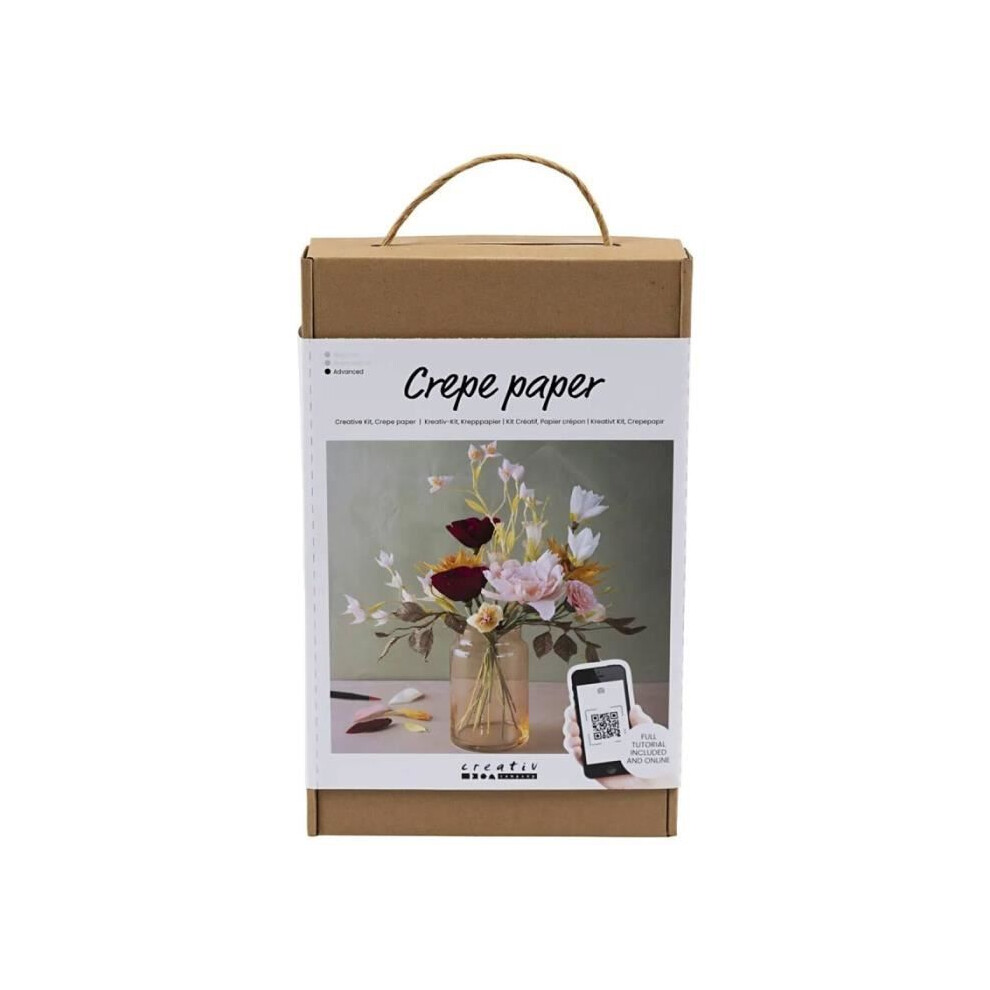 Creativ Company Diy Sets Krepppapier Kreativ Set Krepppapier Blumenstrauß Kreppanteil: 180% 105 G Kreativ Box - Image 5