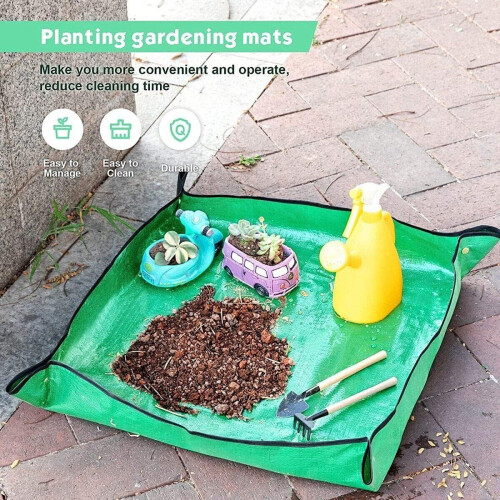 Foldable Garden Plant Mat  Green 2
