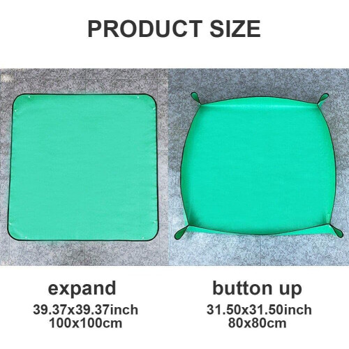 Foldable Garden Plant Mat  Green 1