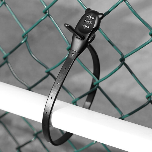Cable Lock  Bike Lock for Helmet with Number Combination, Adjustable AntiTheft Security 1