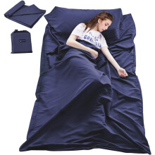 Sleeping Bag Liner Travel Camping Sheet Compact Warm Dark Blue 82.7 X 63 Inch