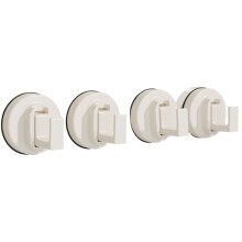 Practical Suction Door Hook For Towels Clothes Bathroom-White 4