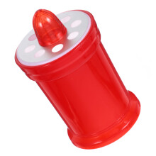 Flameless LED Grave Lantern with Cylindrical Design and Church Cross Decorative Candle