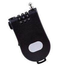 Helmets Cable Lock Snowboard Lock Secure Cable Lock Padlock Outdoor for Electric Bikes Skateboards Black