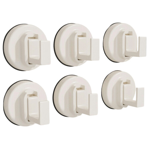 Drillless Wall Mount Hook Vacuum Suction Technology-White 6