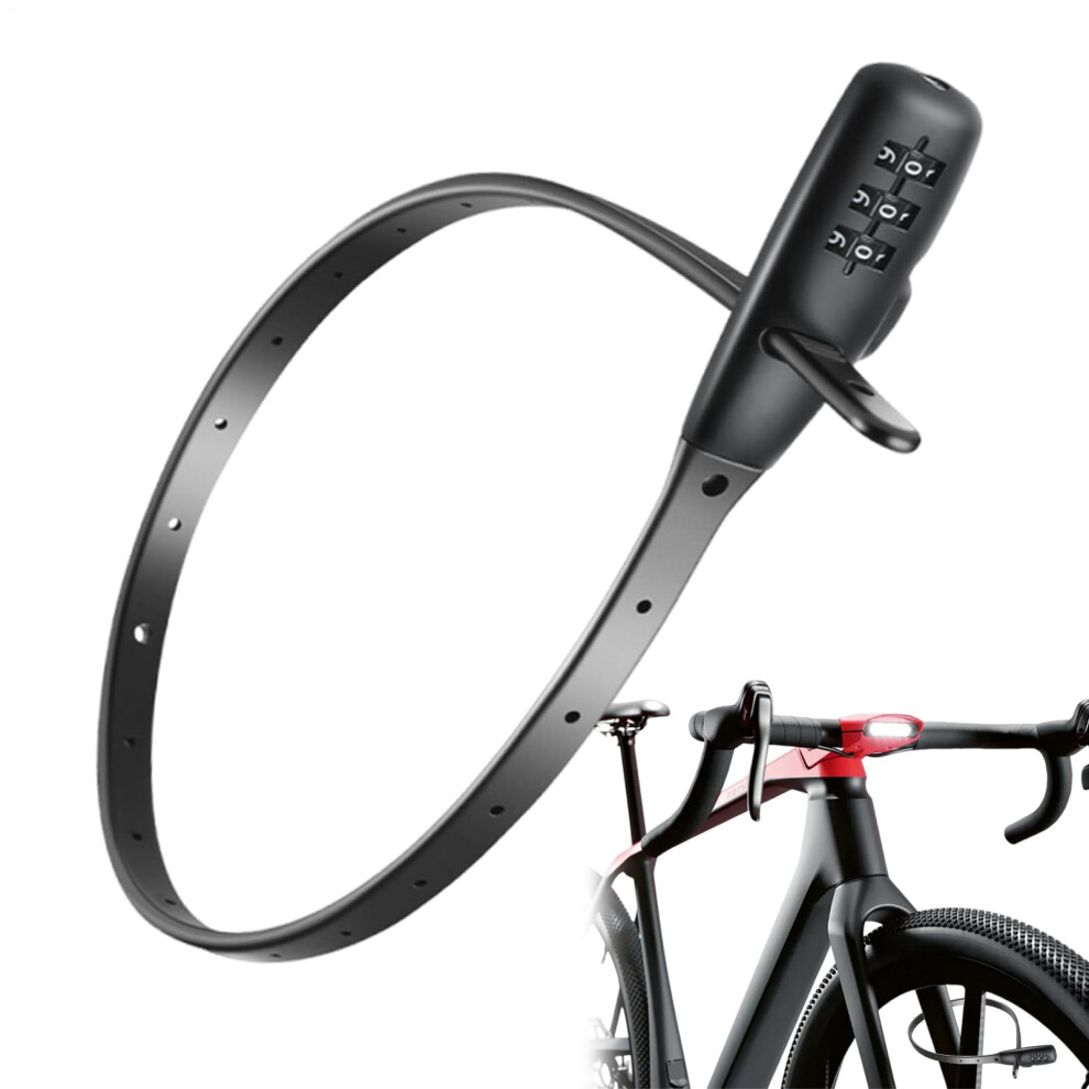 Cable Tie Lock Electric Scooter Lock With Combination Code Antitheft Accessory For Strollers, Scooters, Doors, Skateboards, Regular Long Style 9412369606143