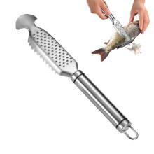 Stainless Steel Fish Scaler, Fish Scaler, Stainless Steel Remover, Fish Scale Scraper for Faster and Easier Fish Scales Skin Removal Scrub