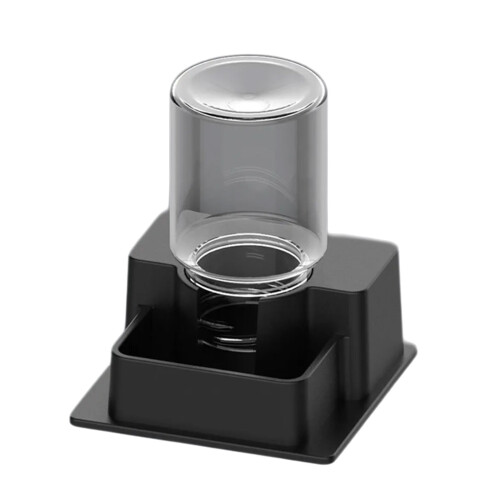 Multi Level Automatic Reptiles Feeder Transparent Bottle-Black