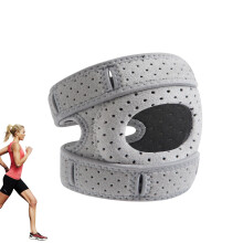 Knee Pads for Athletes, Adjustable Support Bandage, Protective Knee Brace, Gray