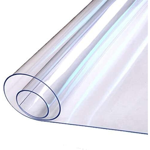 Clear Plastic Vinyl Carpet Protector 1mm Thick, Durable, 100x450cm 1
