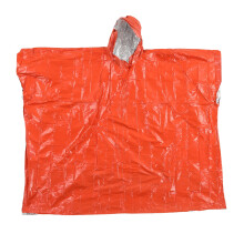 Survival Poncho, Reusable for Emergency Scenarios, Thermal Raincoat with Mylar Blanket for 90% Body Heat Retention, Waterproof and Windproof, Comforta