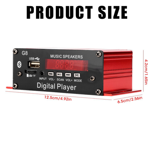Decoder MP3 senza perdita di dati, riproduzione musicale wireless Bluetooth, mini amplificatore digitale HiFi, decoder audio Bluetooth, decodifica 1