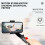 Σταθεροποιητής gimbal smartphone, αναδιπλούμενο stick selfie, αυτόματη περιστροφή 1 άξονα, 11