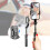 Σταθεροποιητής gimbal smartphone, αναδιπλούμενο stick selfie, αυτόματη περιστροφή 1 άξονα, 9