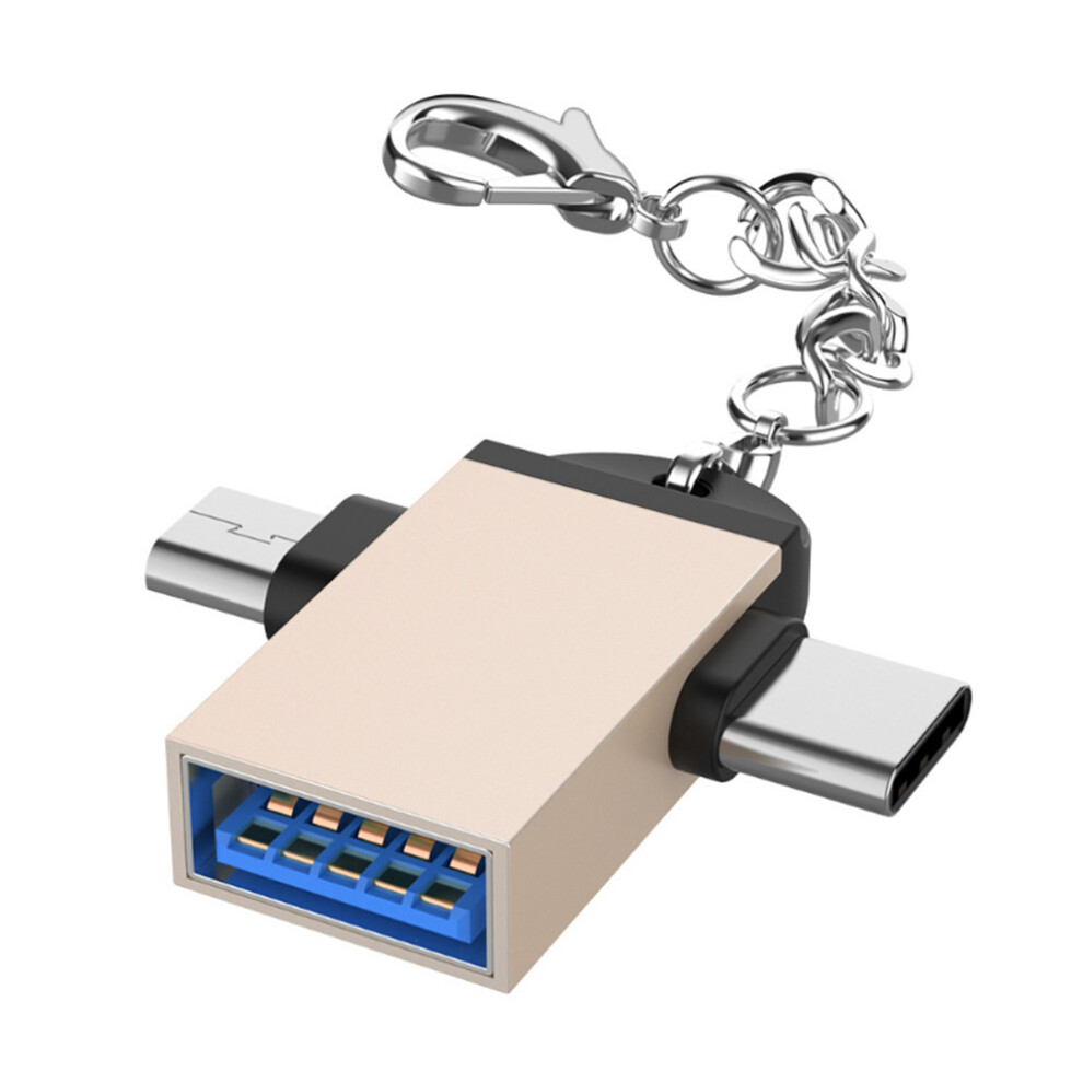 Usb Otg Converter 2 In 1 Usb 3.0 Micro Type C Adapter High Speed Transfer Universal Compatibility With Android Devices And Accessories Plug And Play 9486358076507