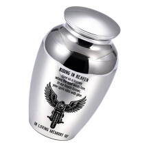 Waterbestendige kleine crematie-urn Duurzame aluminium-Zilver