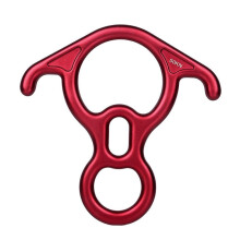 8 HighQuality Descendant Climbing Descender Rappelling Equipment Tree Climbing Gear FigureEight Descender 7075 Aluminum Alloy Red