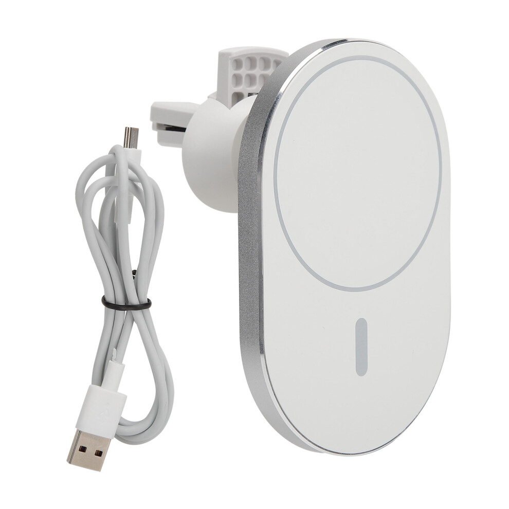 Magsafe Car Mount For Iphone 16 Ultra Magnetic Dash Mount With Quick Install And Adjustable Angle Strong Magnet Force 360 Rotation Silicone Protection 9486358077221