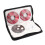 Οργανωτής αποθήκευσης CD DVD, φορητή θήκη από ψεύτικο δέρμα με ασφαλές κλείσιμο με 2