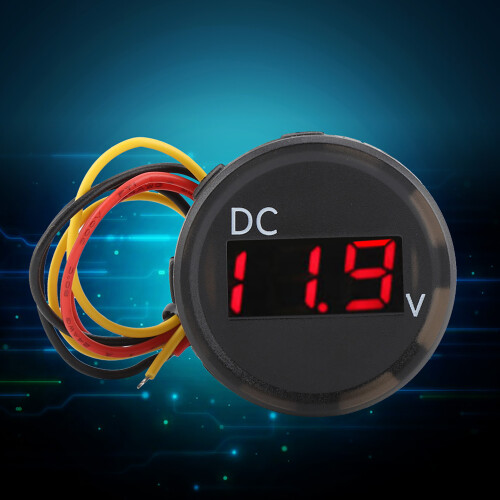 Βολτόμετρο LED με αδιάβροχο DC0-100V ψηφιακό ελεγκτή τάσης μπαταρίας, παρακολούθηση 1