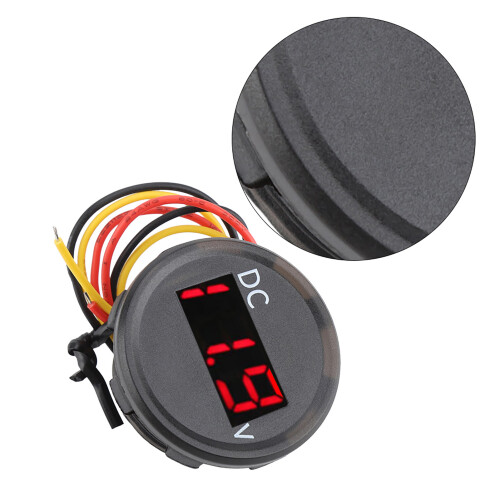 Βολτόμετρο LED με αδιάβροχο DC0-100V ψηφιακό ελεγκτή τάσης μπαταρίας, παρακολούθηση 2