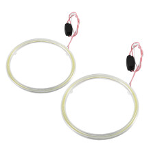 Aggiornamento illuminazione Angel Eye, luci diurne a LED COB da 120 mm con anelli Halo e uscita di corrente stabile, luci fendinebbia decorative DRL