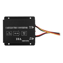 Bil elektrisk omformer nedstrøms strømforsyning DC24V til 12V spenningsreduksjon med kortslutningsbeskyttelse stabil spenningsutgang for lastebiler