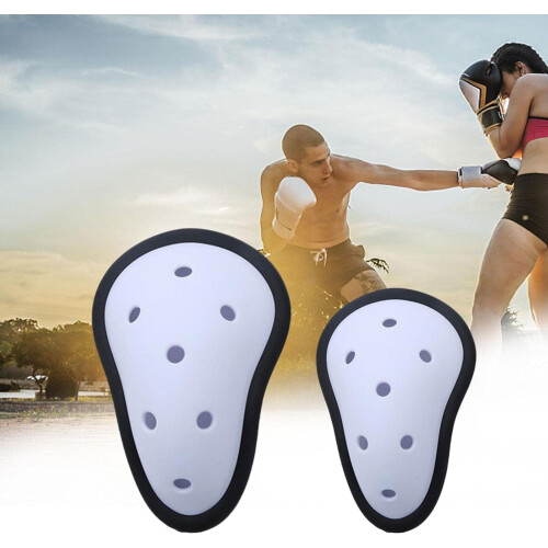 Groin guard with gel cup, Box protective shell, comfortable fit, breathable mesh 2