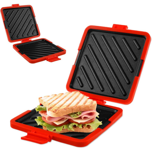 Microwave Toastie Sandwich Maker NonStick Plate Heatwave Technology