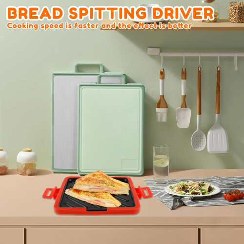 Microwave Toastie Sandwich Maker NonStick Plate Heatwave Technology 2