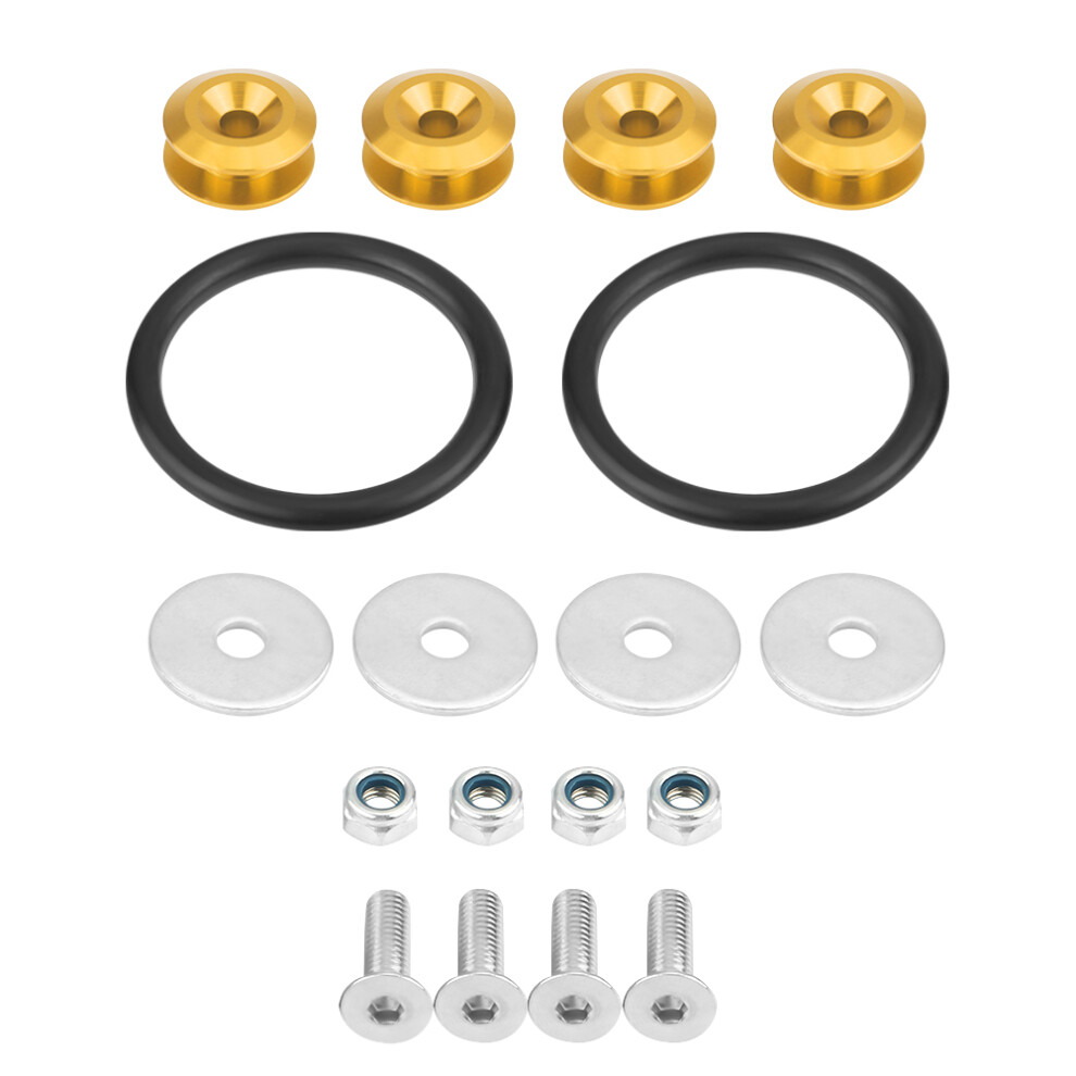 Aluminum Fasteners 4 Automotive Use, Quick Release Fasteners W/ Powder-Coated Finish & Corrosion Resistant Design, Sturdy Lightweight Fastening Kit 4 9139052009141