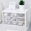 Stackable Desk Storage Box for Makeup, Office, Craft (25x15x16cm) 1