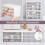 Stackable Desk Storage Box for Makeup, Office, Craft (25x15x16cm) 4