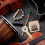 Afrikanischer Shaker Holz Metall Djembe Mit Griff Silber 6